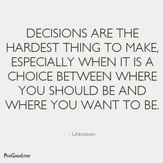 Finally some decisions…